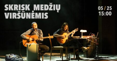 „Skrisk medžių viršūnėmis“